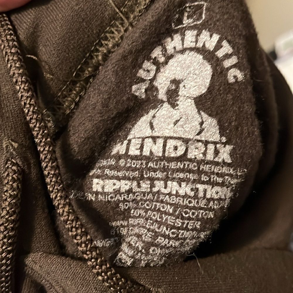 Jimi Hendrix Both Sides Of The Sky Distressed Graphic Pocket Hoodie Sweatshirt - Picture 8 of 8